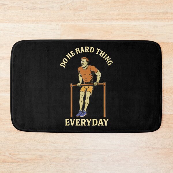 Item preview, Do He Hard Thing Everyday Workout Gym Calisthenics designed and sold by LuminOrb.