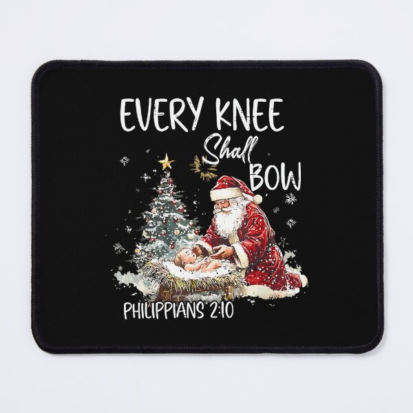 Item preview, Holiday Quote Bow Every Jesus Shall Knee Christian Vintage Christmas designed and sold by JackyEstera.