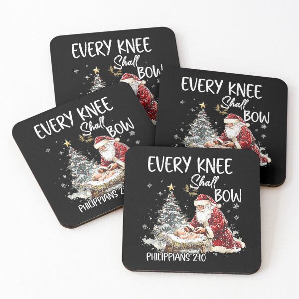 Item preview, Holiday Quote Bow Every Jesus Shall Knee Christian Vintage Christmas designed and sold by JackyEstera.
