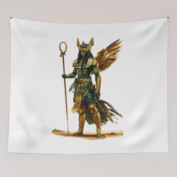 Item preview, Osiris – Egyptian God of the Afterlife and Rebirth designed and sold by AlexLineArt.