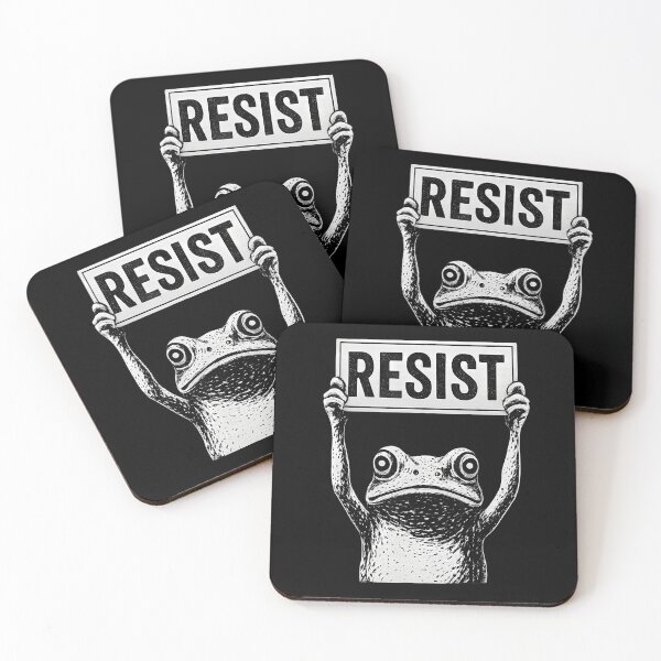 Item preview, Resist Protest Portland 90s Frogs Quote Frog Funny designed and sold by MiroslaWeidno.