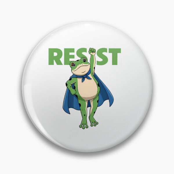 Item preview, Quote Resist 90s Portland Frogs Funny Protest Frog designed and sold by MiroslaWeidno.