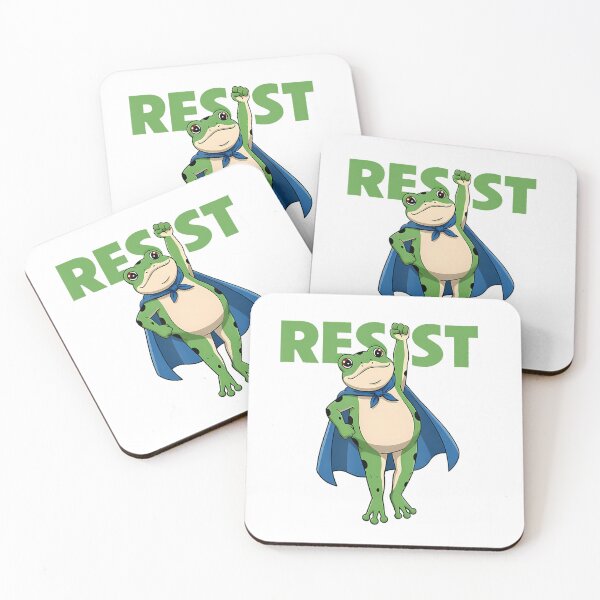 Item preview, Quote Resist 90s Portland Frogs Funny Protest Frog designed and sold by MiroslaWeidno.