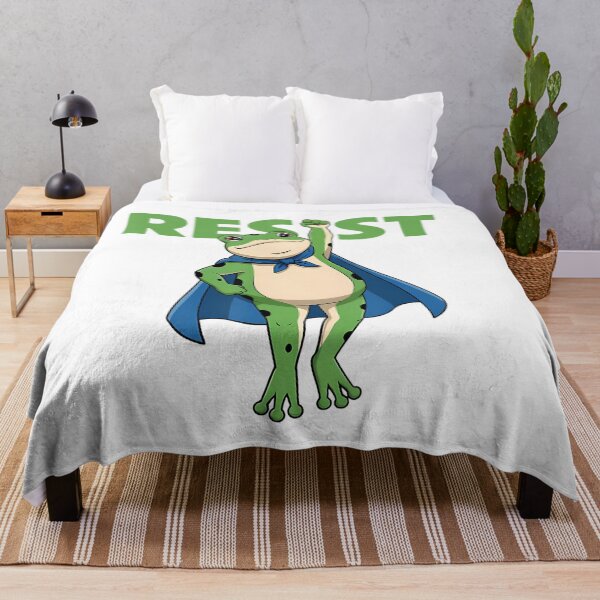 Item preview, Quote Resist 90s Portland Frogs Funny Protest Frog designed and sold by MiroslaWeidno.