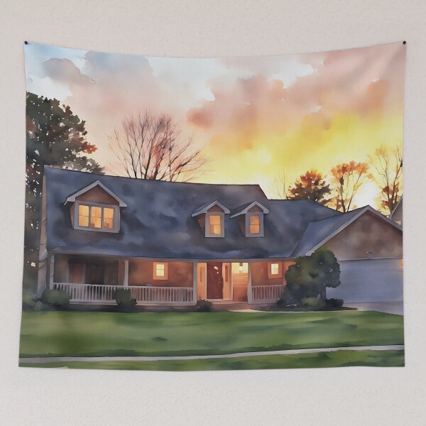 Item preview, Lighting the Porch designed and sold by RCWatercolours.