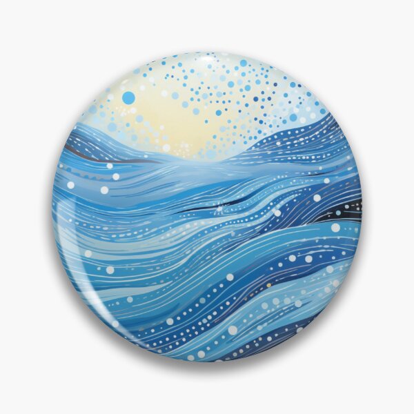 Item preview, Aboriginal Inspired Dot Art - Winter Ocean designed and sold by GrinGalore.
