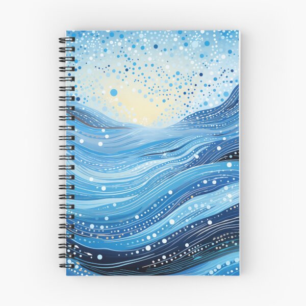Item preview, Aboriginal Inspired Dot Art - Winter Ocean designed and sold by GrinGalore.