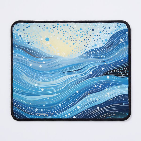 Item preview, Aboriginal Inspired Dot Art - Winter Ocean designed and sold by GrinGalore.