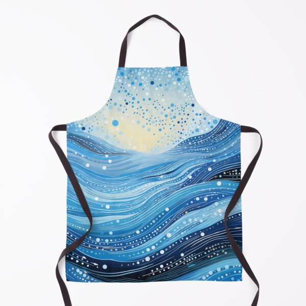 Item preview, Aboriginal Inspired Dot Art - Winter Ocean designed and sold by GrinGalore.