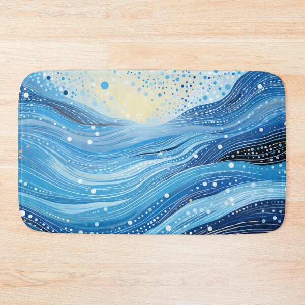Item preview, Aboriginal Inspired Dot Art - Winter Ocean designed and sold by GrinGalore.