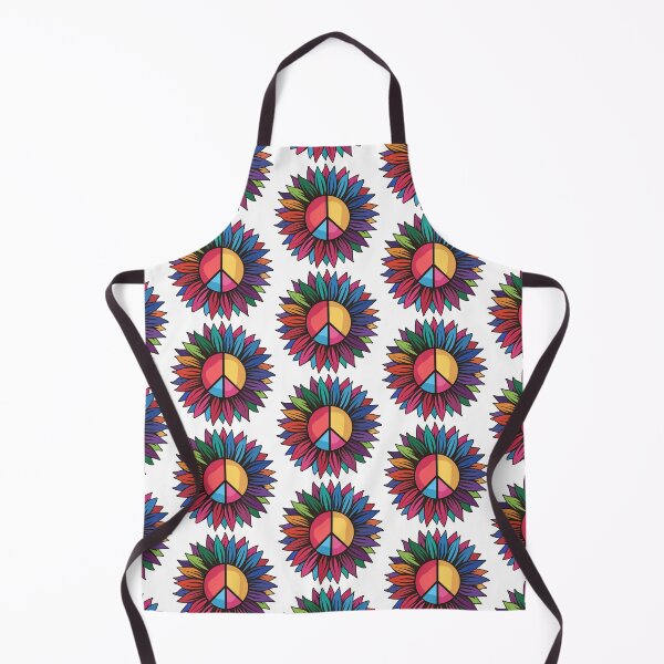 Item preview, Sunflower Peace Sign, Floral Hippie designed and sold by GoldenSunsetBloom.