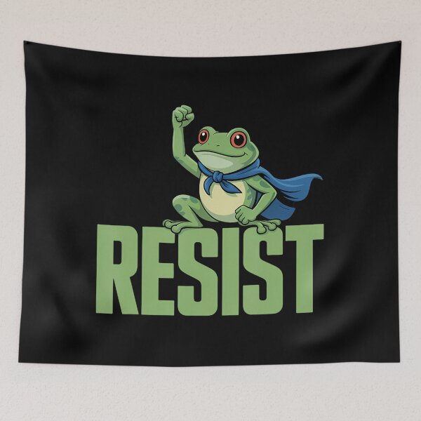 Item preview, Funny 90s Resist Quote Frogs Protest Portland Frog designed and sold by MiroslaWeidno.
