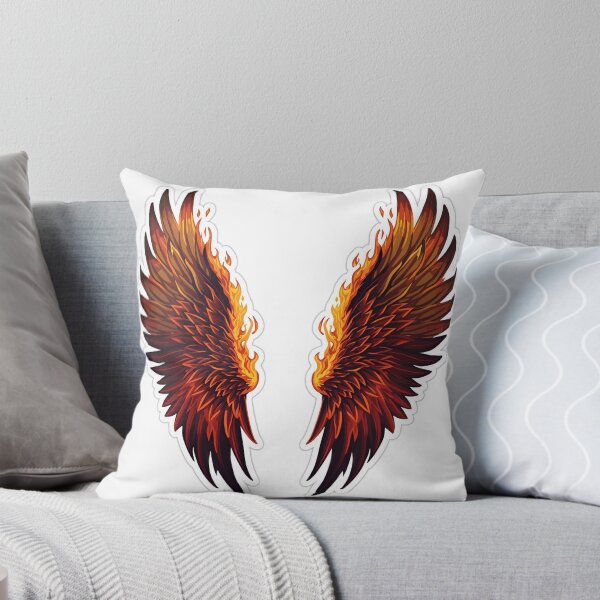 Aperçu de l'œuvre Ailes d'ange colorées – Plumes fantastiques et vibrantes créée et vendue par StylHive.
