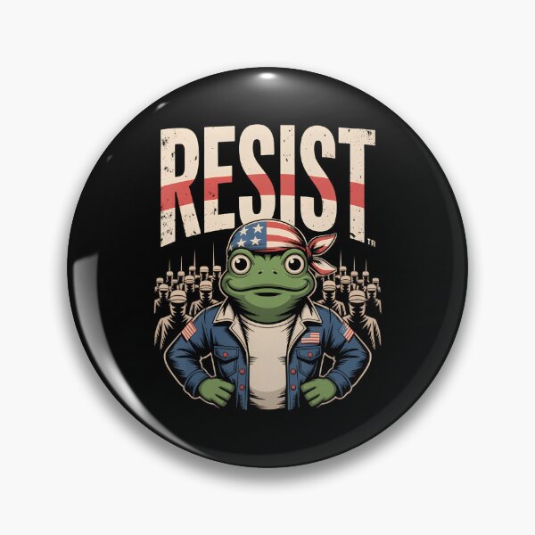 Item preview, 90s Frog Funny Portland Quote Frogs Resist Protest designed and sold by MiroslaWeidno.
