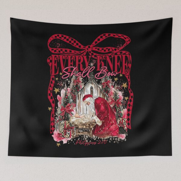 Item preview, Vintage Every Knee Jesus Bow Christian Shall Holiday Quote Christmas designed and sold by JackyEstera.