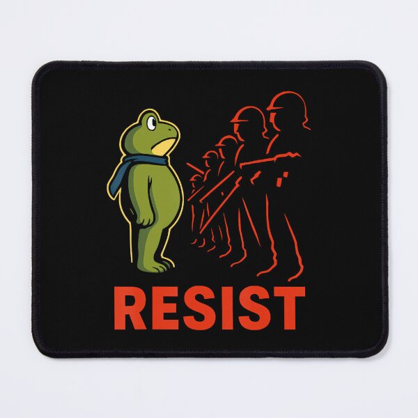 Item preview, Funny Frogs Protest 90s Quote Frog Resist Portland designed and sold by MiroslaWeidno.