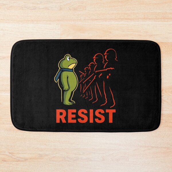 Item preview, Funny Frogs Protest 90s Quote Frog Resist Portland designed and sold by MiroslaWeidno.