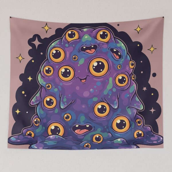 Item preview, Cute Cosmic Ooze SHOGGOTH designed and sold by Space Hyenas.