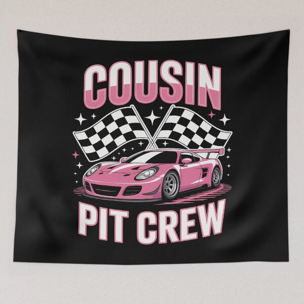 Item preview, Girl Race Car Birthday Decorations Racing Cousin Pit Crew designed and sold by Moon-Ape.
