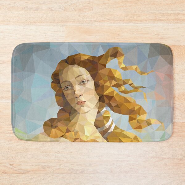 Item preview, Modern birth of Venus, Botticelli, Florence, polygonal art designed and sold by memendesign.