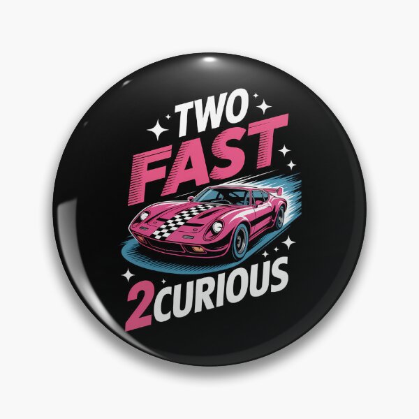 Item preview, Girl Race Car Birthday Decorations Two Fast 2 Curious 2nd designed and sold by Moon-Ape.