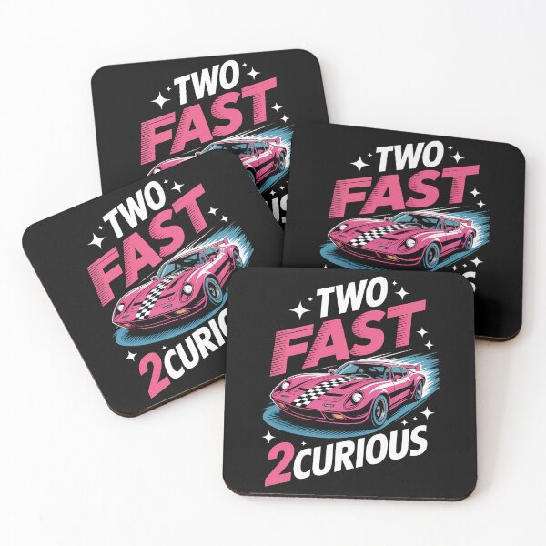 Item preview, Girl Race Car Birthday Decorations Two Fast 2 Curious 2nd designed and sold by Moon-Ape.