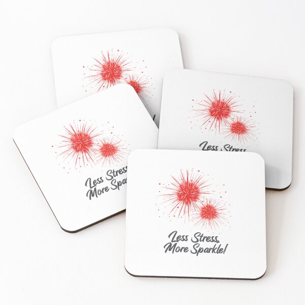 Item preview, Less Stress, More Sparkle – Fun Holiday Motivational Design designed and sold by GoxyVision.
