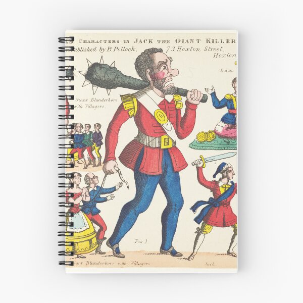 Item preview, Scene from Jack the Giant Killer - Vintage antique children's book illustration designed and sold by Vintage Designs +.