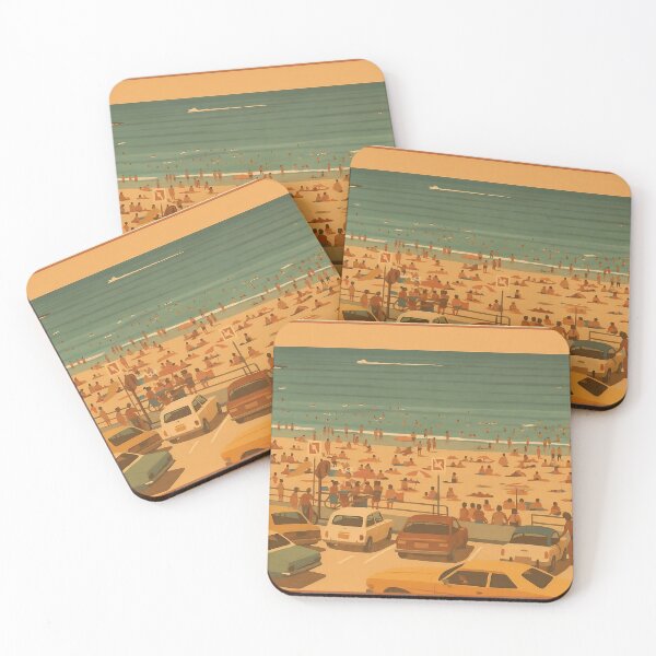 Item preview, Busy day at the beach  designed and sold by Retro poster.
