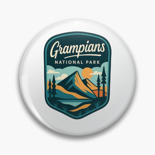 Item preview, Grampians National Park Mountain View Badge Victoria Australia designed and sold by Aryabek.