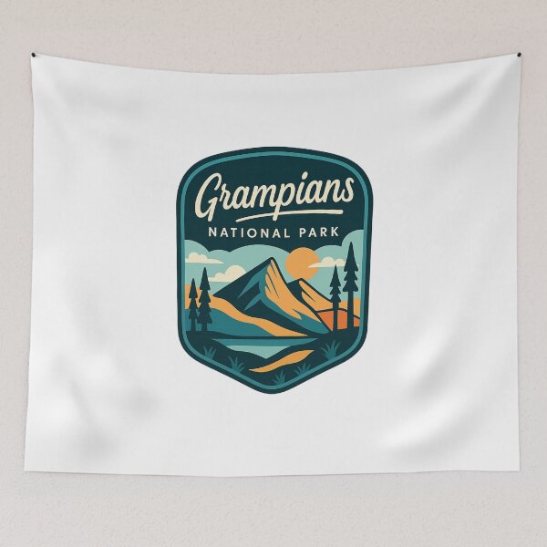 Item preview, Grampians National Park Mountain View Badge Victoria Australia designed and sold by Aryabek.