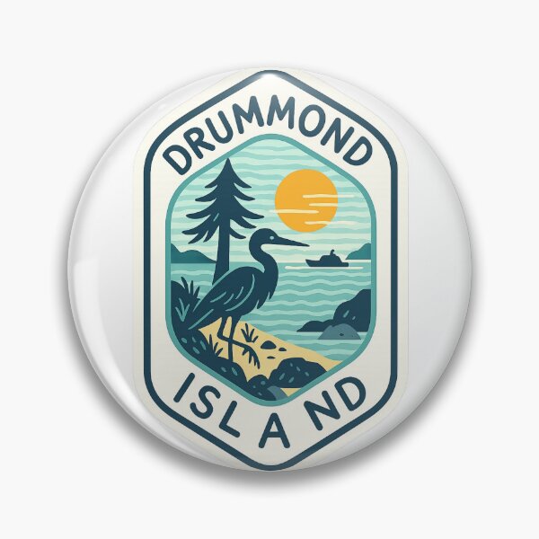 Item preview, Drummond Island Shoreline with Heron and Sunset Michigan designed and sold by Aryabek.