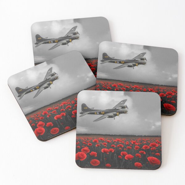 Item preview, B17 Flying Fortress Poppies designed and sold by Airpower Art.