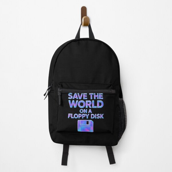Item preview, Save the World on a Floppy Disk – Retro Neon 80s Tech Design designed and sold by Syrupulse.