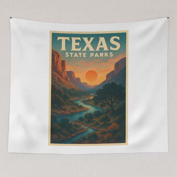 Item preview, Texas State Parks River Canyon Sunset View designed and sold by Aryabek.