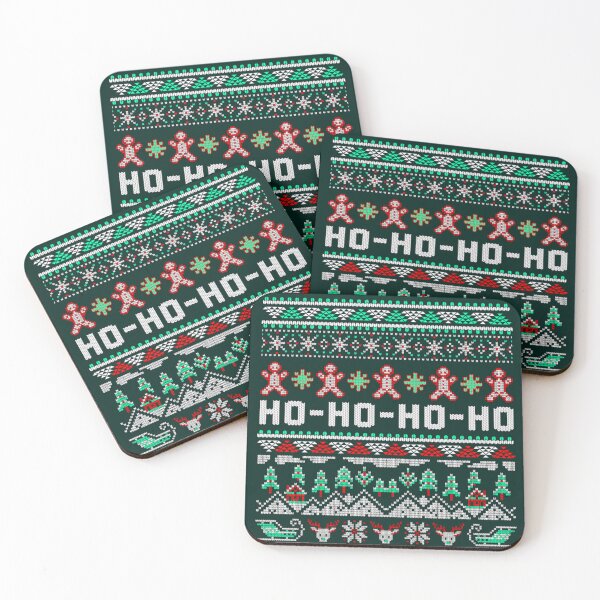 Item preview, Ugly Christmas Sweater Design – Festive Knit Pattern with Gingerbread Men, Trees & Reindeer designed and sold by Syrupulse.