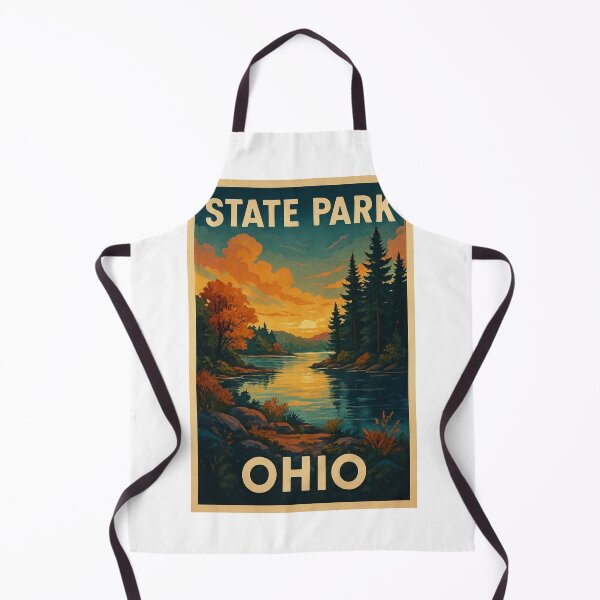 Item preview, Ohio State Park Lake and Sunset View in Autumn designed and sold by Aryabek.