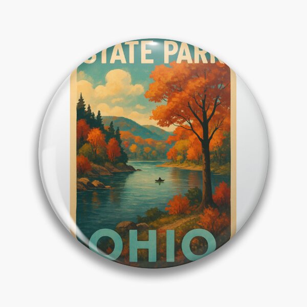 Item preview, Ohio State Park Autumn Canoe and Mountain View designed and sold by Aryabek.