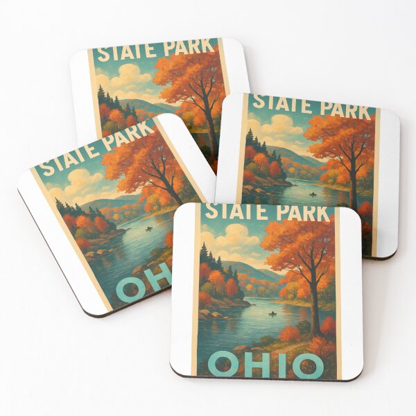 Item preview, Ohio State Park Autumn Canoe and Mountain View designed and sold by Aryabek.