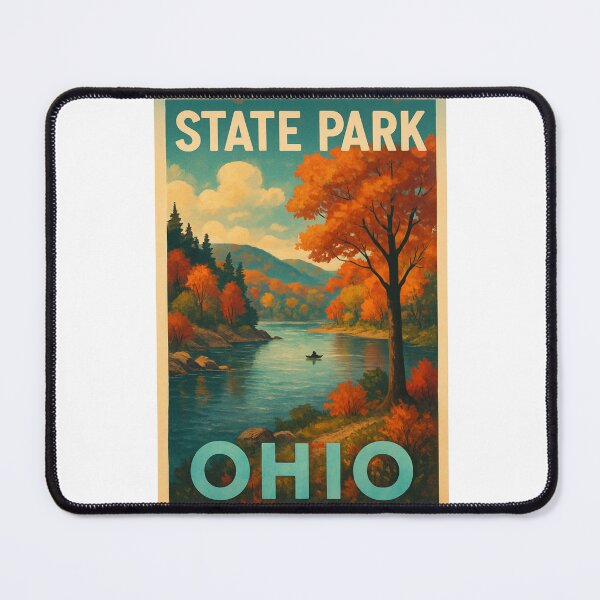 Item preview, Ohio State Park Autumn Canoe and Mountain View designed and sold by Aryabek.
