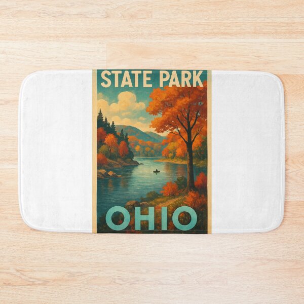Item preview, Ohio State Park Autumn Canoe and Mountain View designed and sold by Aryabek.