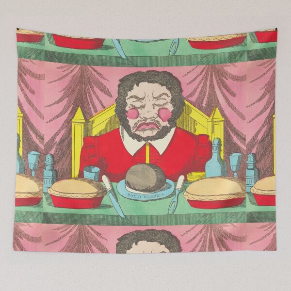 Item preview,  Scene from Jack the Giant Killer, the giant eats boiled babies - Vintage antique children's book illustration designed and sold by Vintage Designs +.