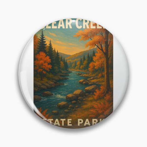 Item preview, Clear Creek State Park River Scene in Autumn Pennsylvania designed and sold by Aryabek.