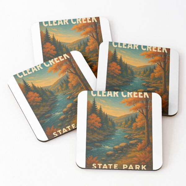 Item preview, Clear Creek State Park River Scene in Autumn Pennsylvania designed and sold by Aryabek.