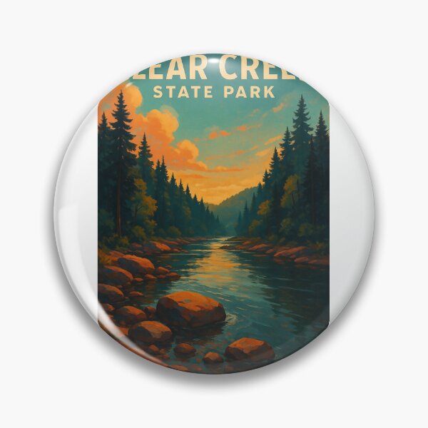 Item preview, Clear Creek State Park Sunset over River Pennsylvania designed and sold by Aryabek.