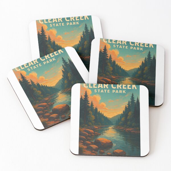 Item preview, Clear Creek State Park Sunset over River Pennsylvania designed and sold by Aryabek.