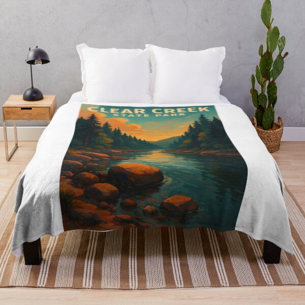 Item preview, Clear Creek State Park Sunset over River Pennsylvania designed and sold by Aryabek.