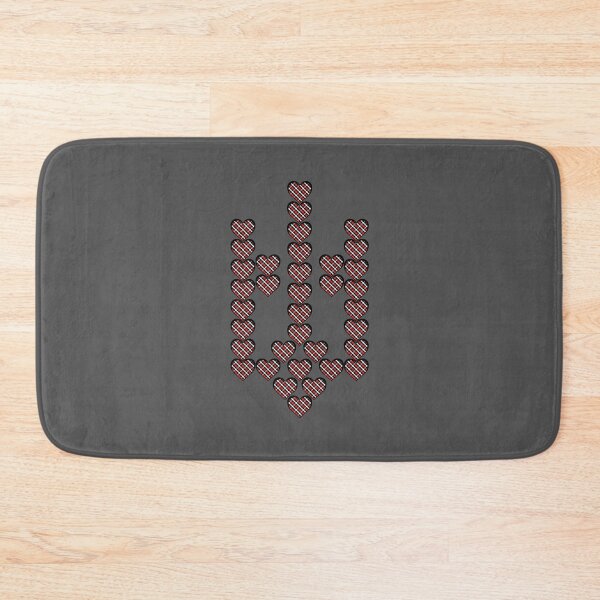 Item preview, Plaid Hearts Forming Ukrainian Trident designed and sold by 4rpixs.