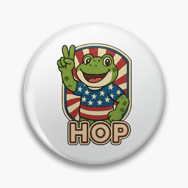 Item preview, Hop Patriotic Frog Funny Portland Frog Brigade Retro Vintage Design For Freedom Lovers And Animal Humor Fans designed and sold by ArtDesignTp.