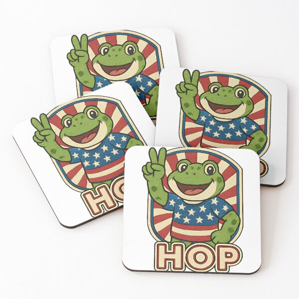 Item preview, Hop Patriotic Frog Funny Portland Frog Brigade Retro Vintage Design For Freedom Lovers And Animal Humor Fans designed and sold by ArtDesignTp.